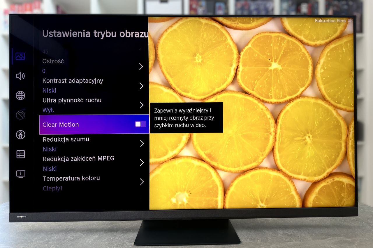 Hisense ULED 65U8KQ - ustawienia obrazu