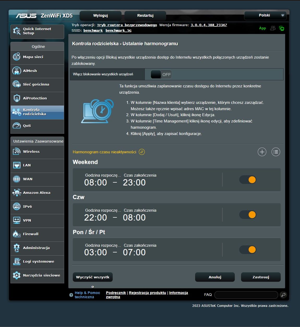 ASUS ZenWiFi XD5 - panel w przeglądarce 4