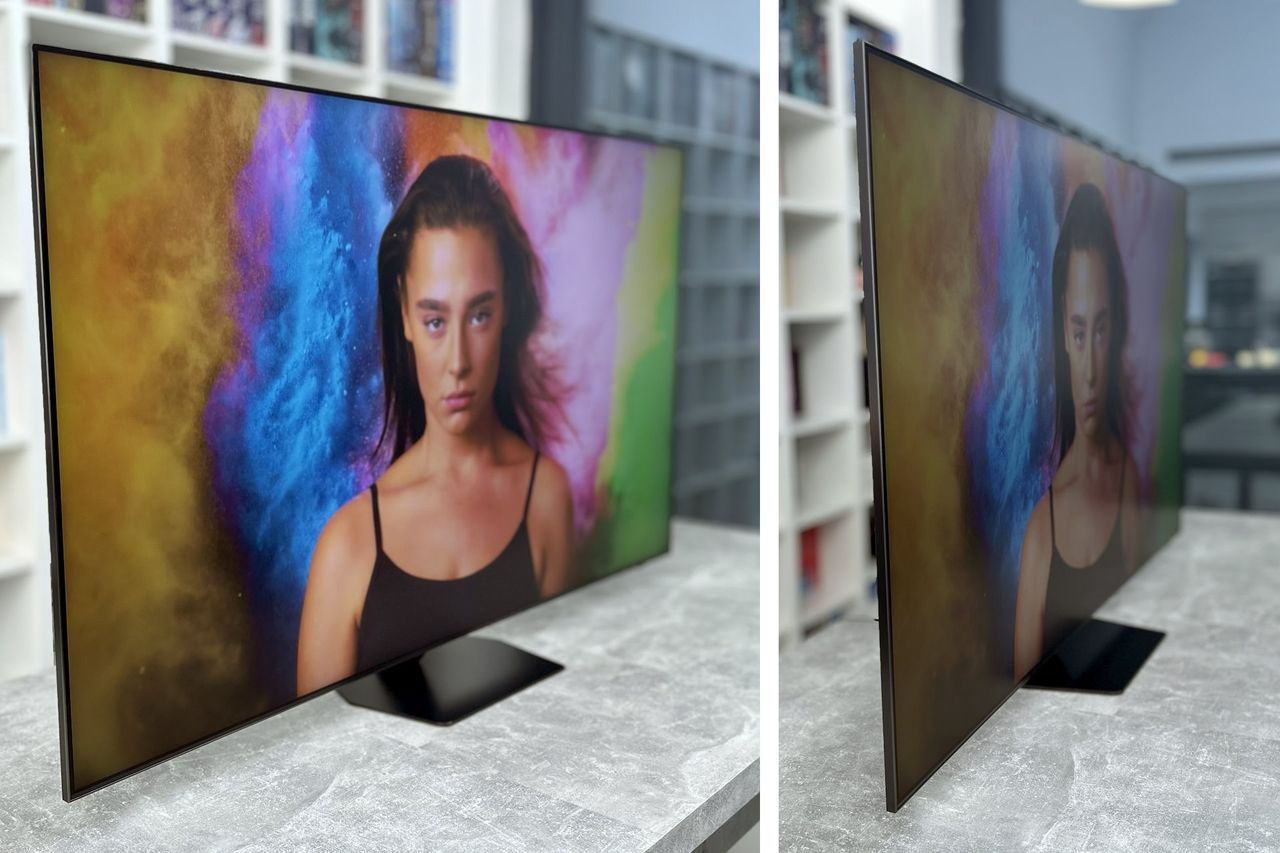 Samsung Neo QLED 65QN92F - kąty widzenia 25 i 45 st.