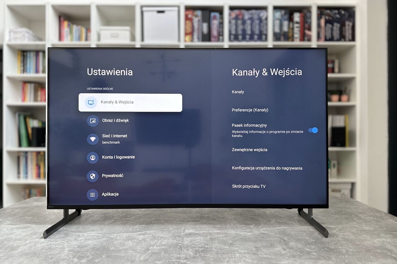 Sony KD-55X85L - ustawienia Google TV 4