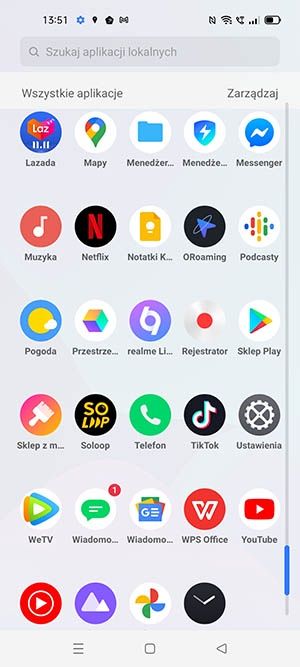 aplikacje realme UI 2.0