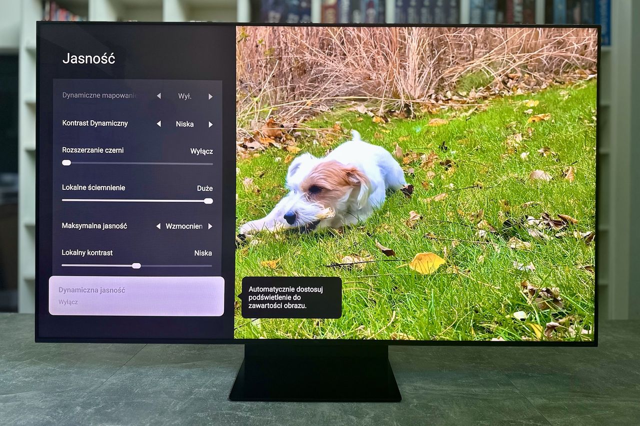 TCL 65C7K Premium QD-Mini LED - menu jasności
