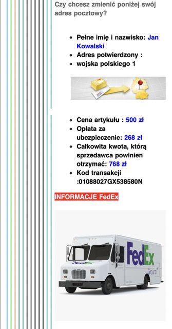 fałszywy mail