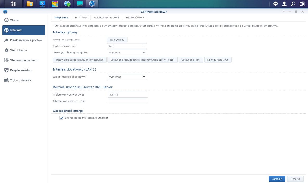 Synology RT6600ax - Centrum sterowania 1/4