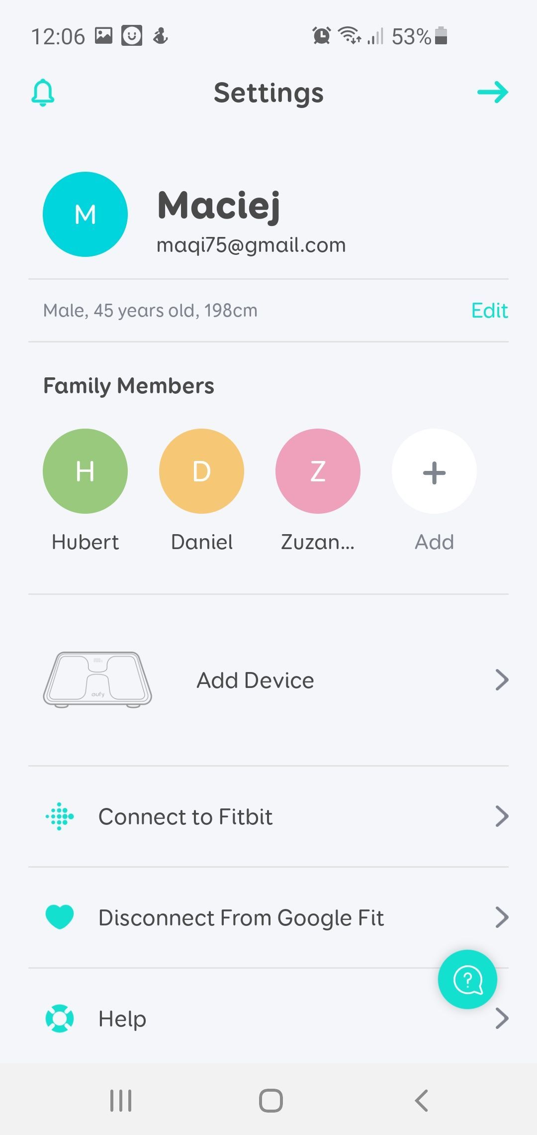 EUFY Smart Scale P1 - profile rodziny