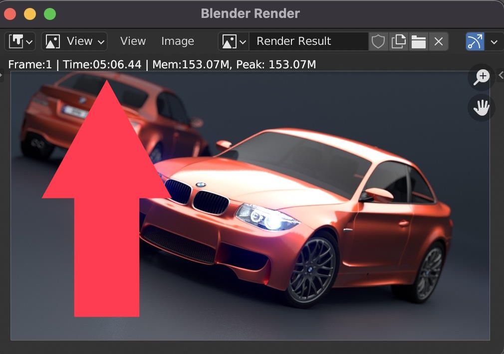 Blender 3.2.2 - wyniki na Apple M1