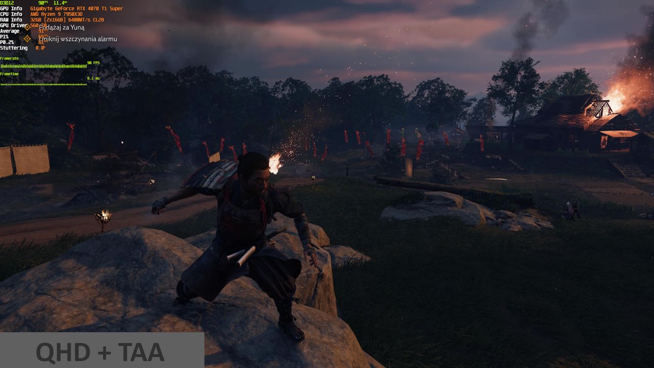 Ghost of Tsushima - porownanie 3 - TAA