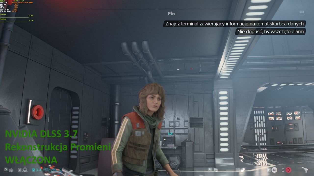 Star Wars Outlaws (PC) - porównanie ustawień odszumiania 4 - DLSS RR ON