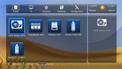 Dune HD TV - menu ekranowe
