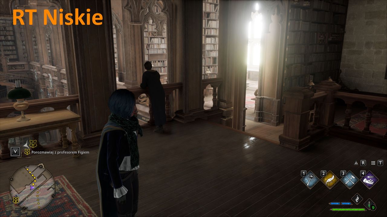 Hogwarts Legacy - RT odbicia - ustawienia niskie