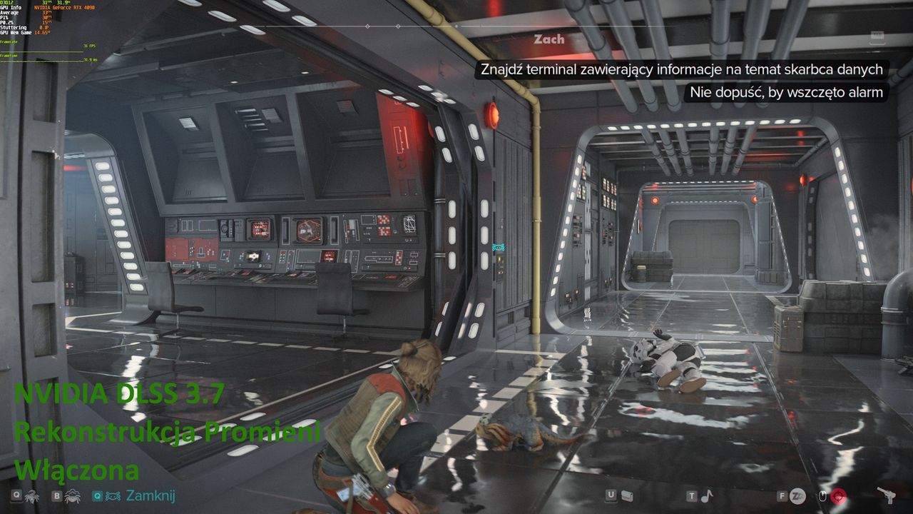 Star Wars Outlaws (PC) - porównanie ustawień odszumiania 2 - DLSS RR ON