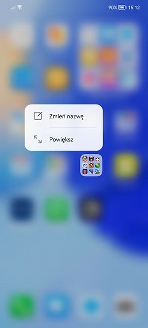 powiększanie folderu