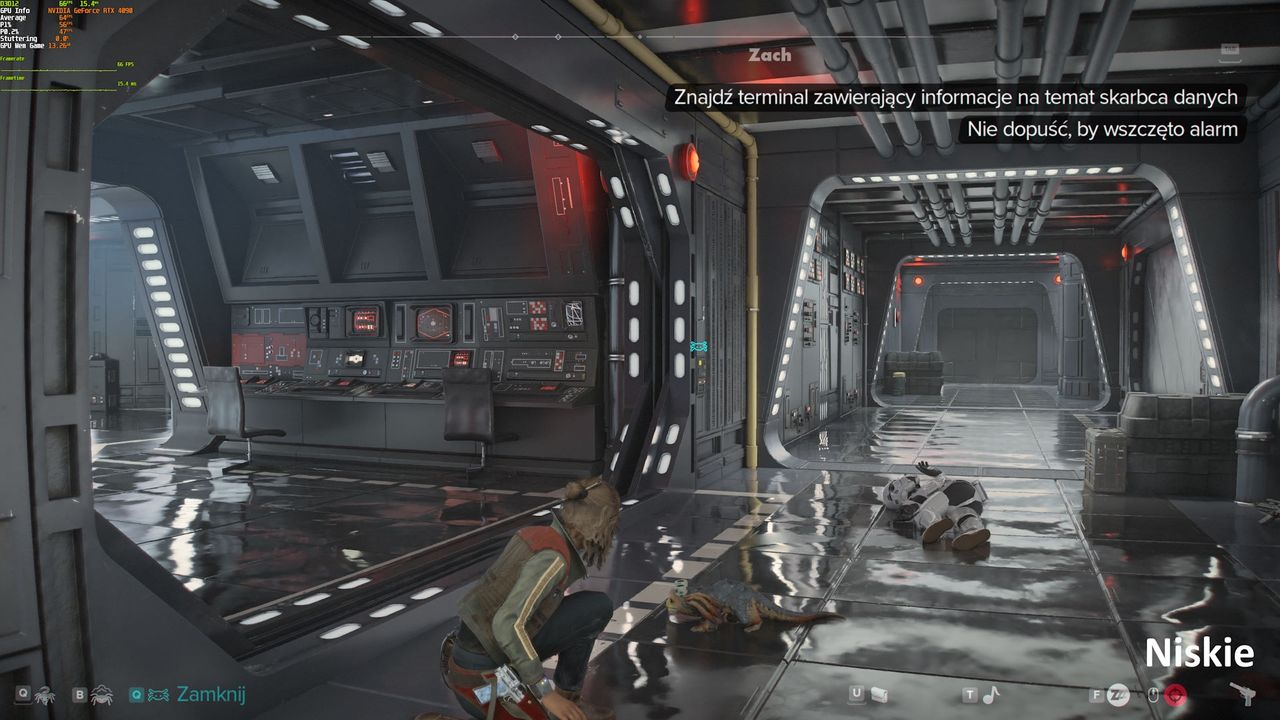 Star Wars Outlaws (PC) - porównanie ustawień graficznych 2 - Niskie