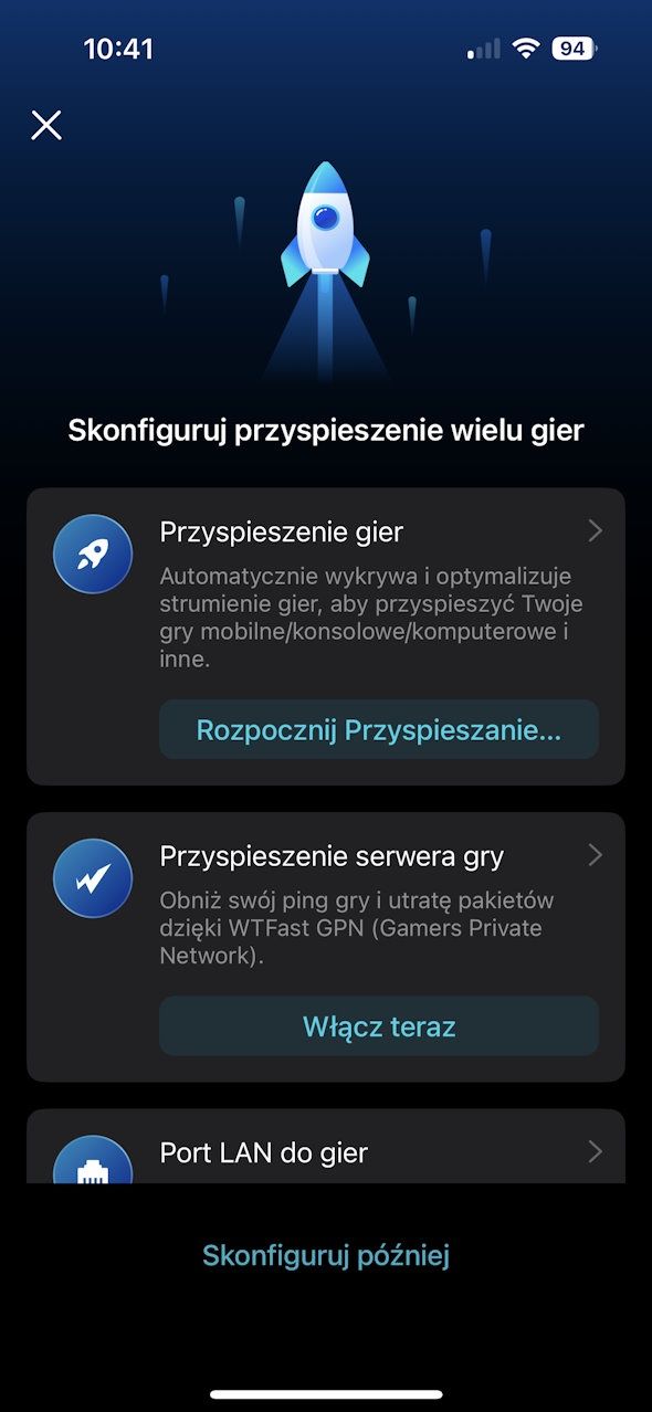 TP-Link Archer GE800 - aplikacja mobilna konfiguracja 3