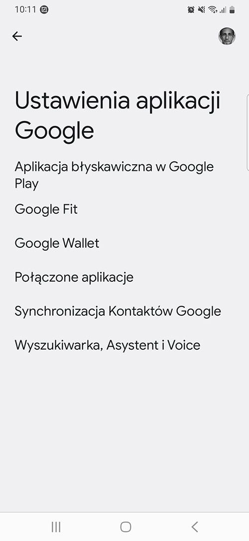 ustawienia asystenta google