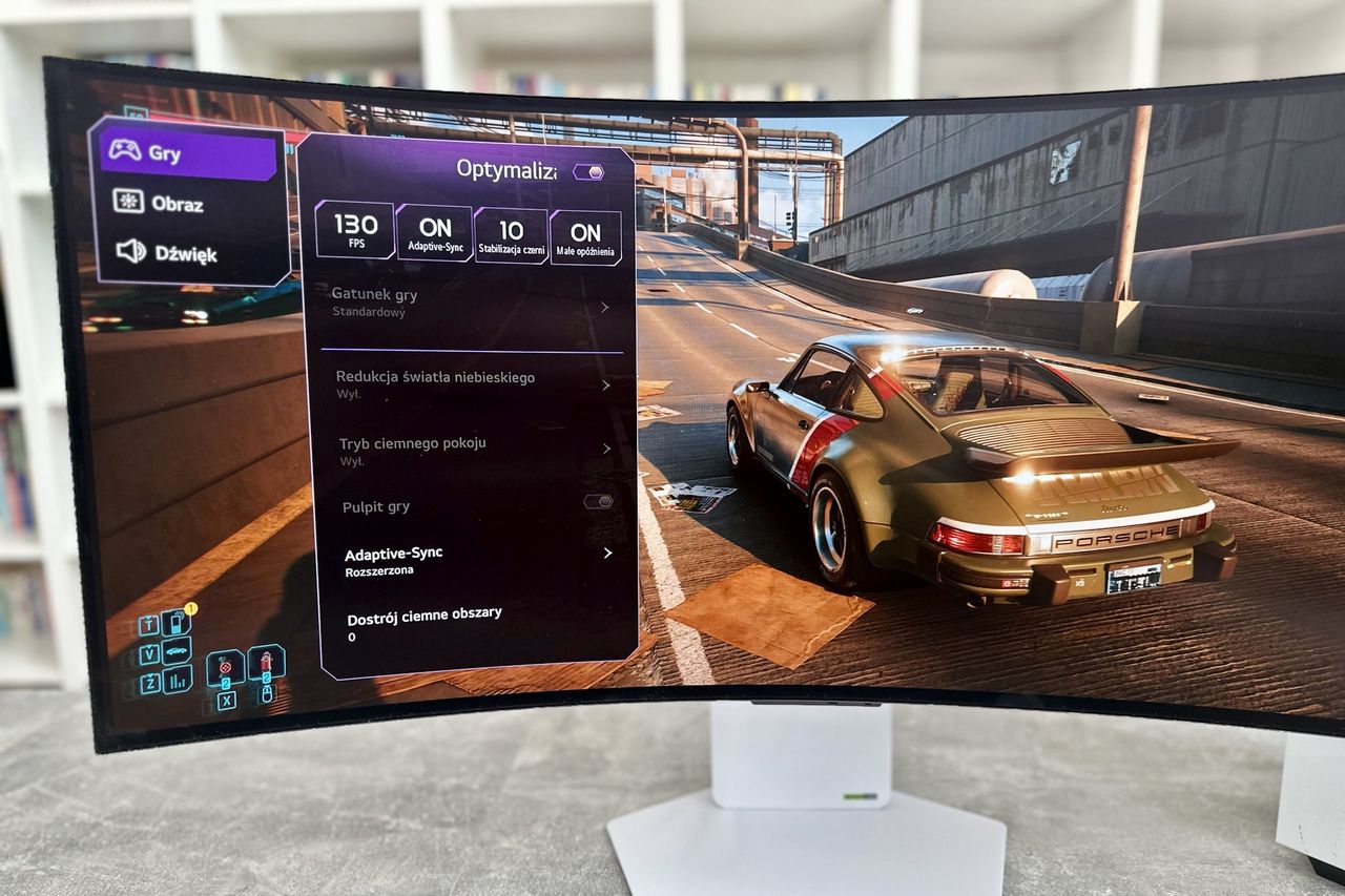 LG UltraGear 34GX90SA - ustawienia optymalizacji gry