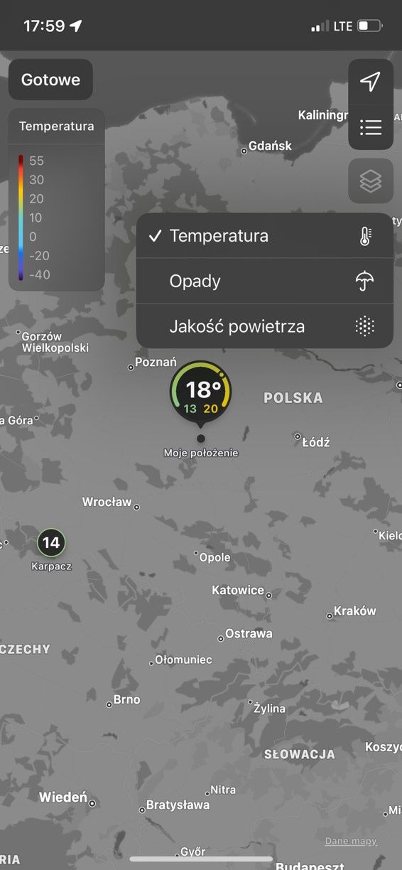 Aplikacja pogodowa