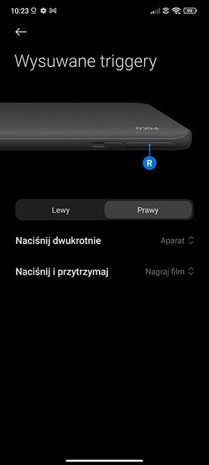 skróty triggerów