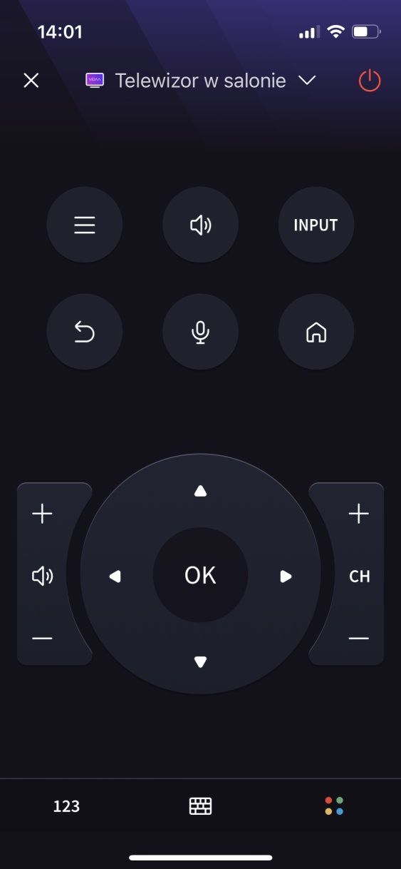 Hisense 65U7HQ - aplikacja mobilna 2