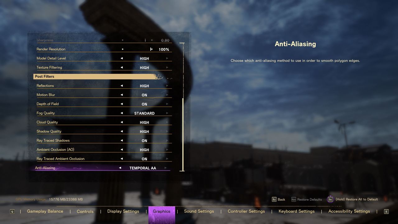 Forspoken - ustawienia graficzne 2