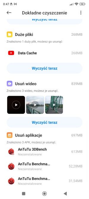 Android aplikacja Sprzątacz