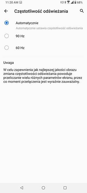 częstotliwość odświeżania 90 Hz