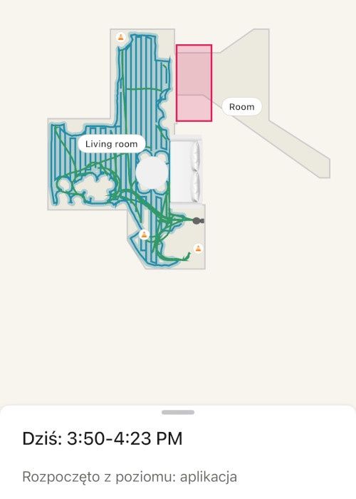 iRobot Roomba Combo Plus 505 mapa aplikacja