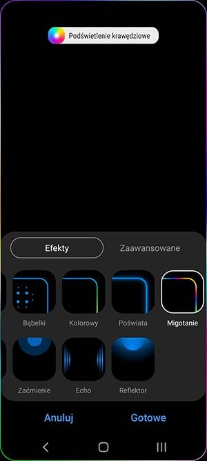 podświetlenie krawędziowe