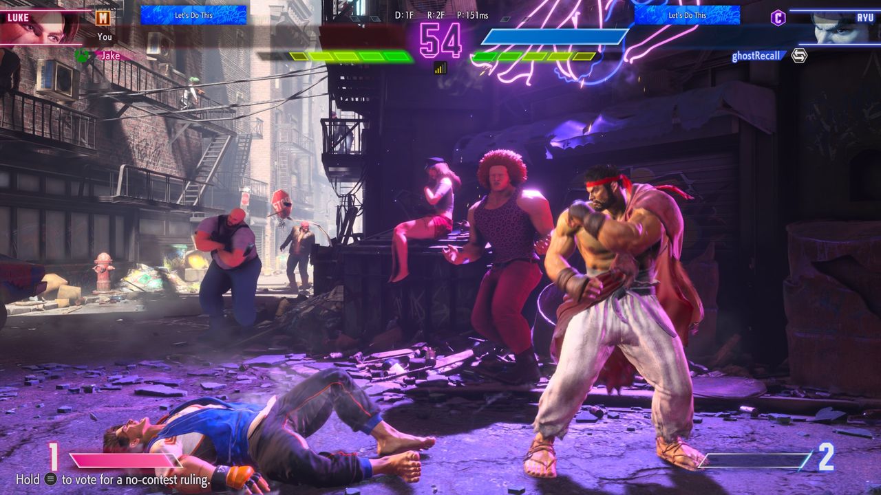 Street Fighter 6 - powalony Luke