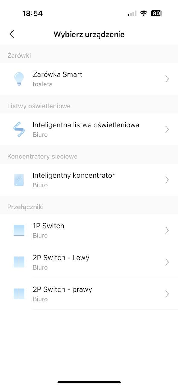 TP-Link Tapo Smart - konfiguracja skrótów 2