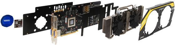 MSI GeForce GTX 680 Lightning karta graficzna zdjęcie chłodzenie rzut