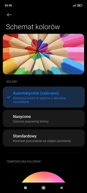 Redmi Note 10 5G ekran ustawienia