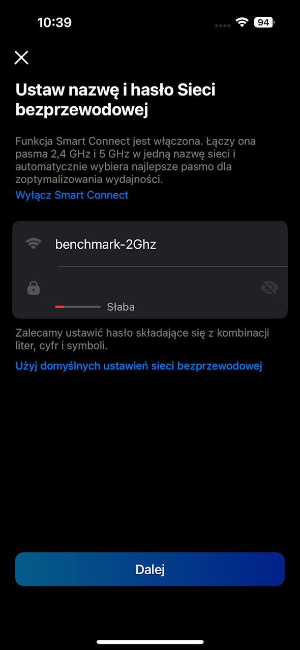 TP-Link Archer GE800 - aplikacja mobilna konfiguracja 2