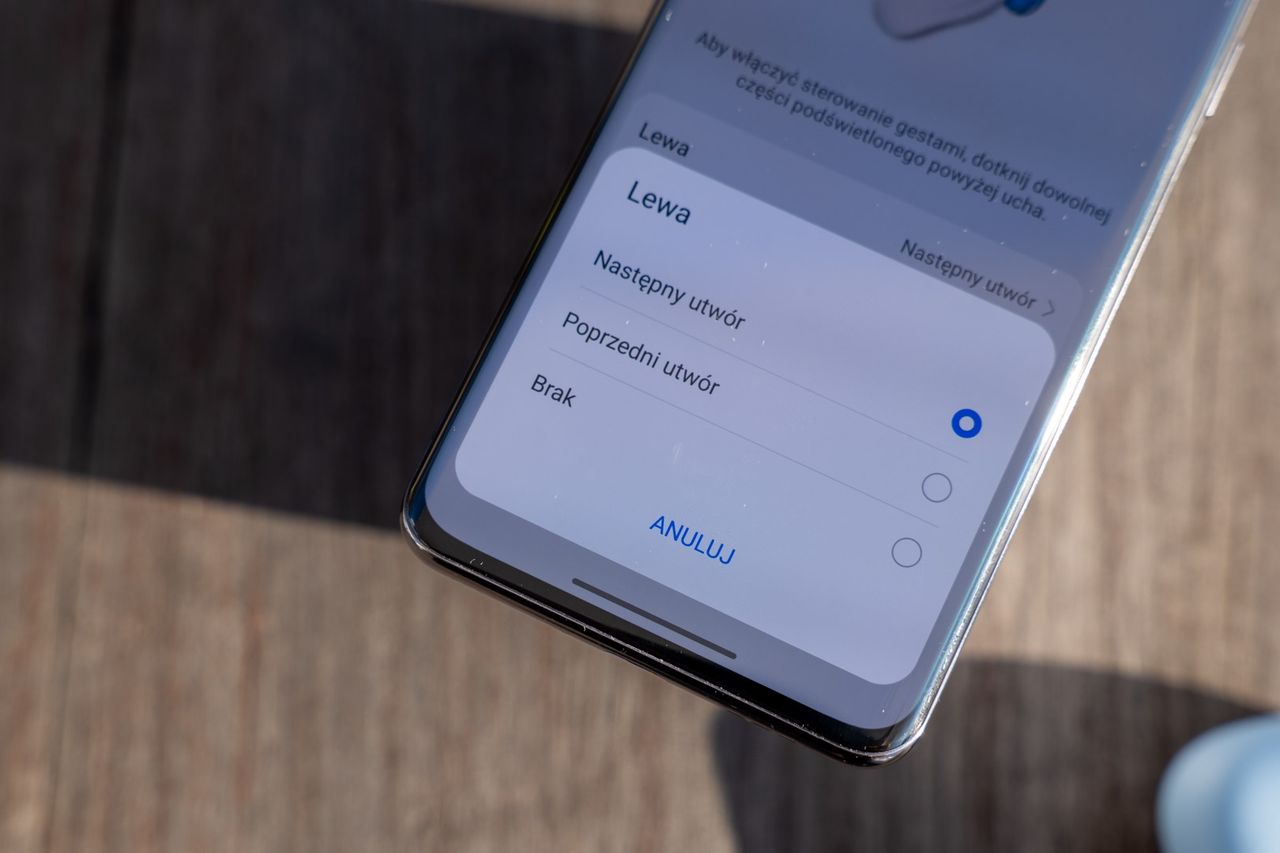 Huawei FreeClip 2 - ustawienia gestów