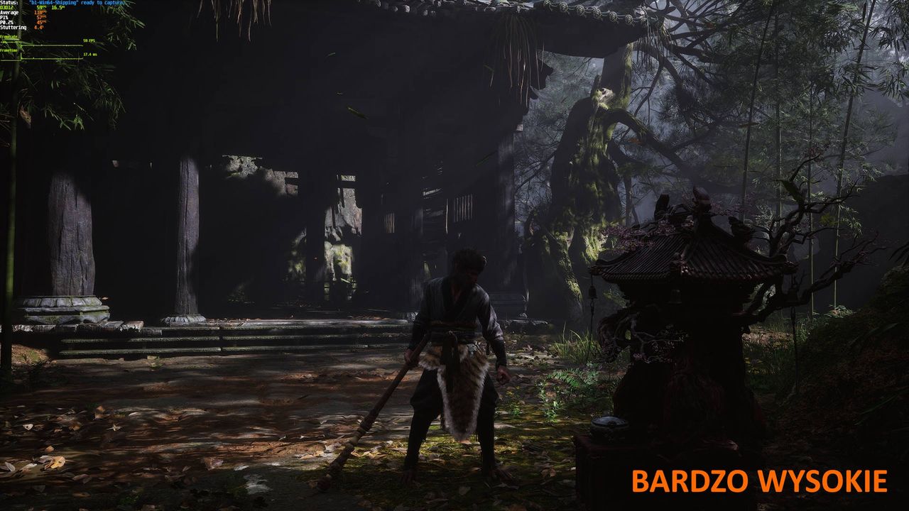 Black Myth Wukong - porównanie 3 - ustawienia bardzo wysokie