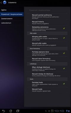 ustawienia www