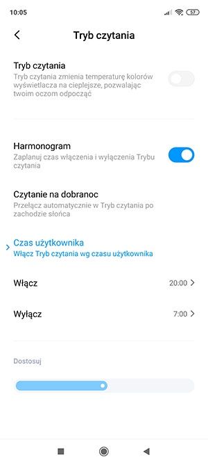 tryb czytania