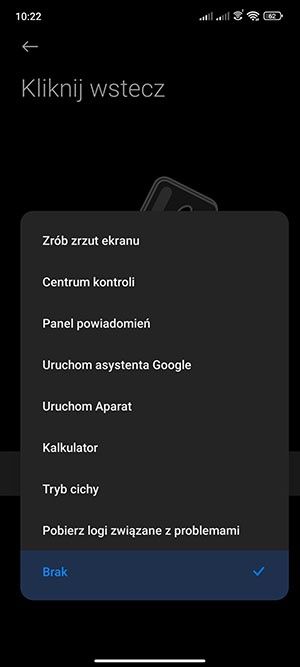 Kliknij wstecz