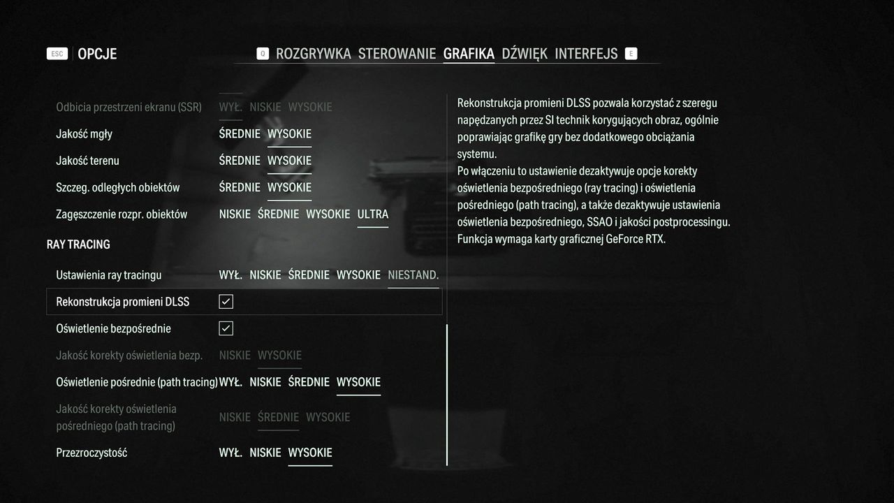 Alan Wake 2 - ustawienia 3