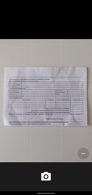 skaner OCR w Google Keep