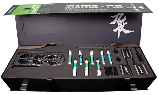 Colorful GTX680 iGame Kudan karta graficzna opakowanie zdjęcie farbki paint