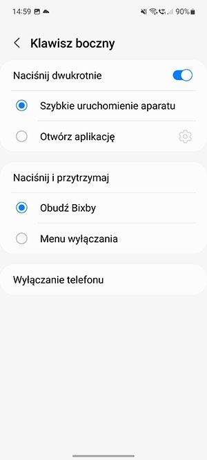 klawisz boczny - skróty