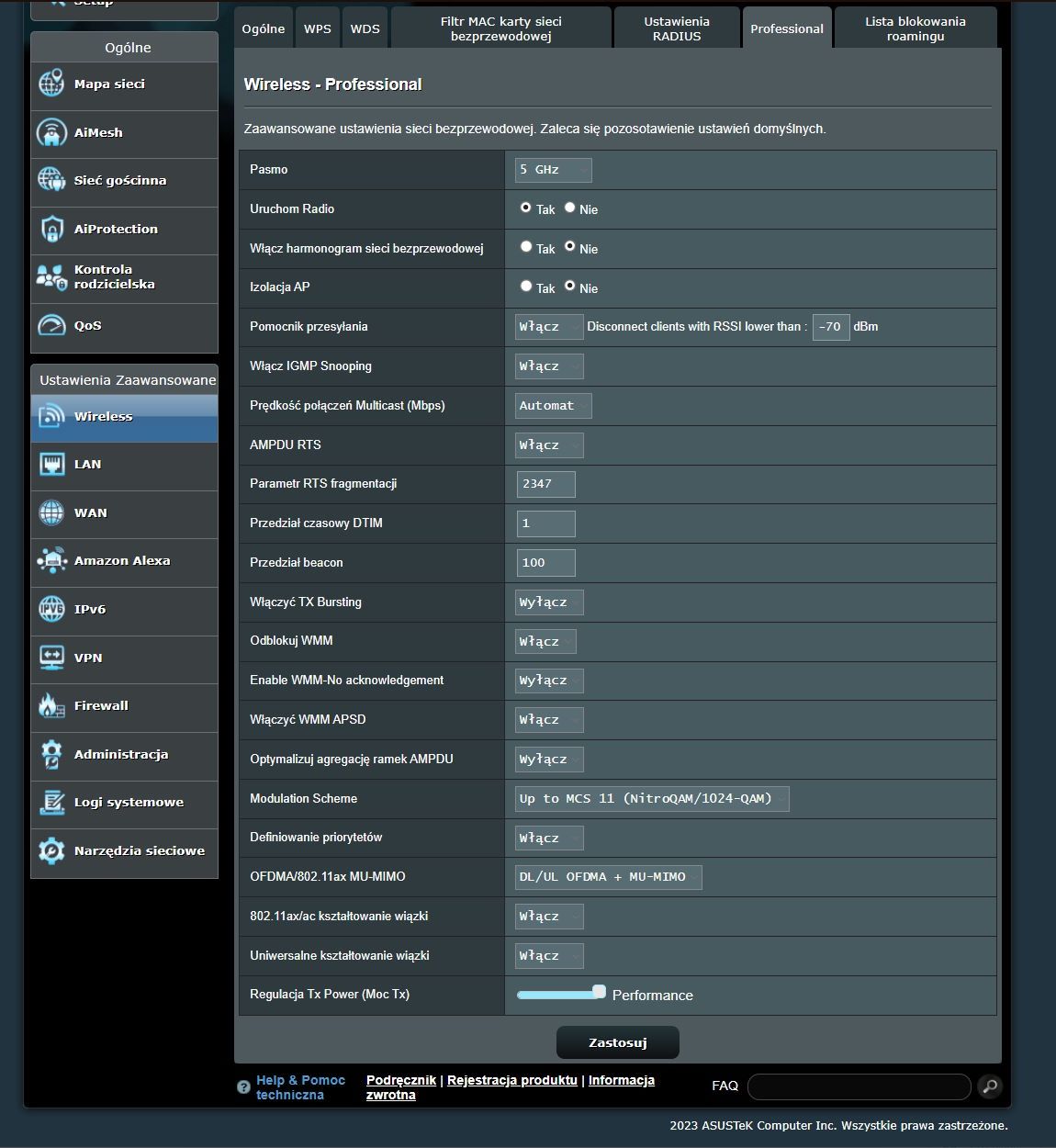 ASUS ZenWiFi XD5 - panel w przeglądarce 7