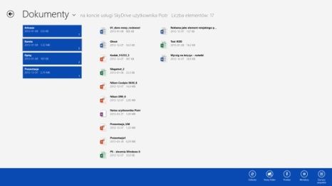 Windows 8 jak i Windows 8 Phone wyposażone w SkyDrive