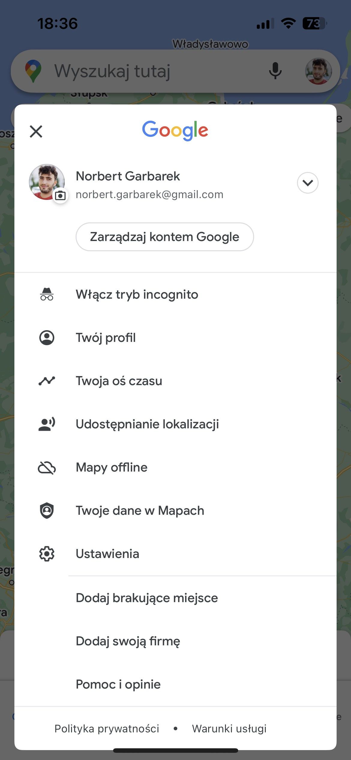 Mapy Google: mapy offline