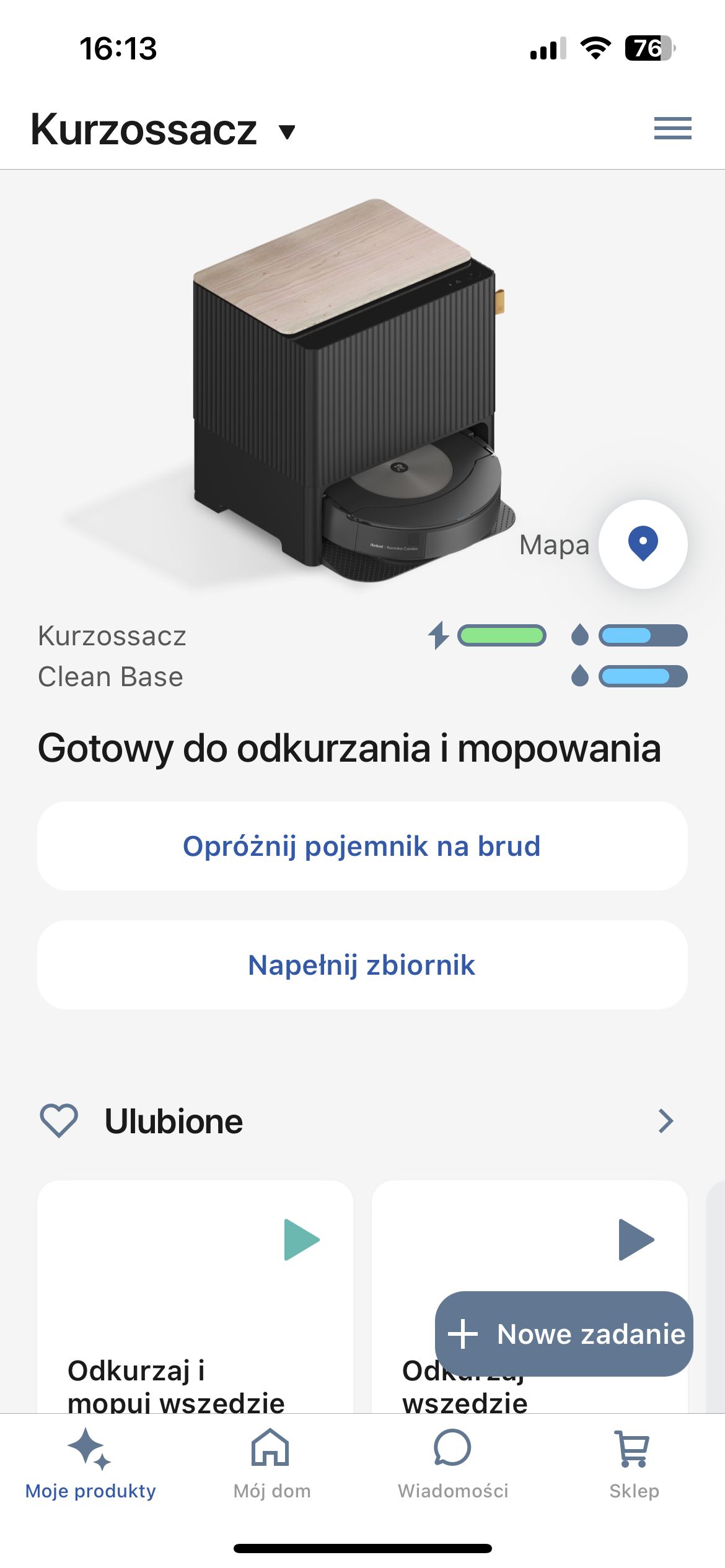 iRobot Roomba j9+ Combo: aplikacja