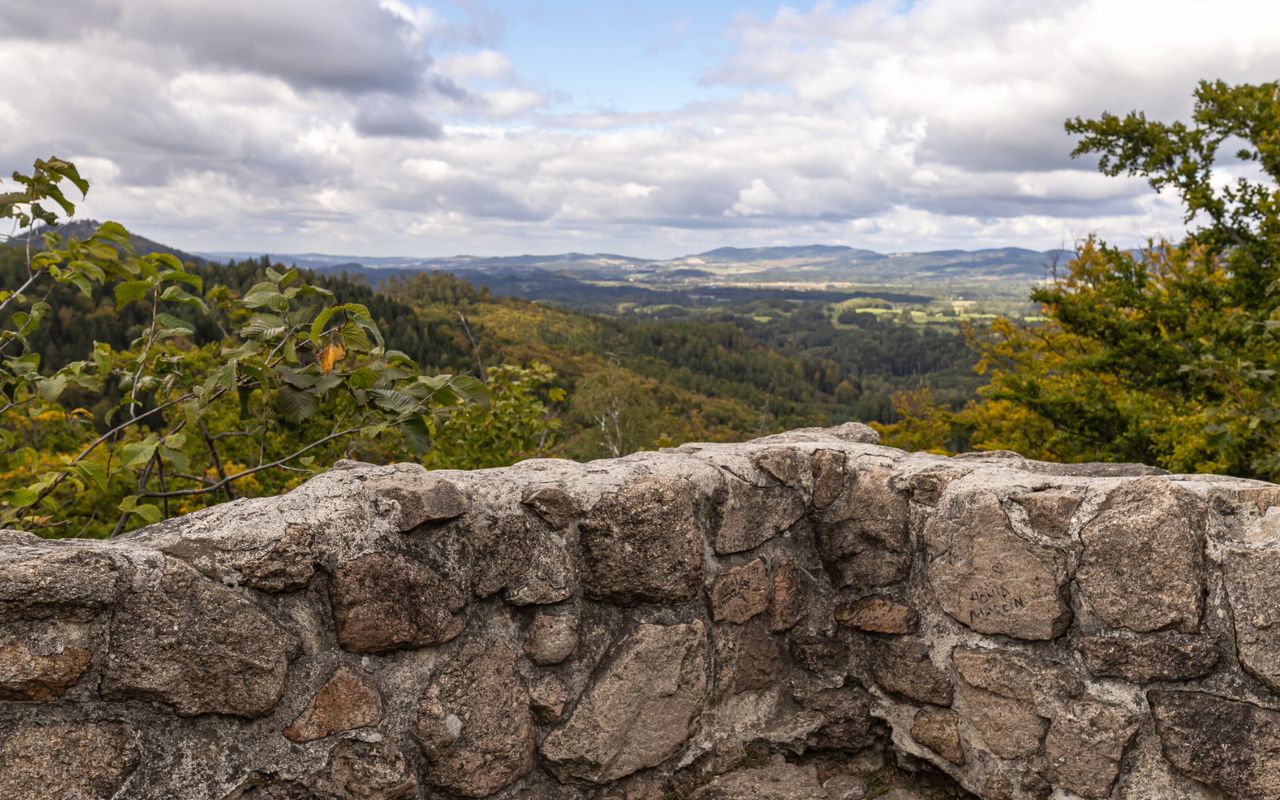 Widok z zamkowych murów