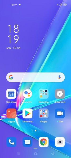 Oppo A72 system