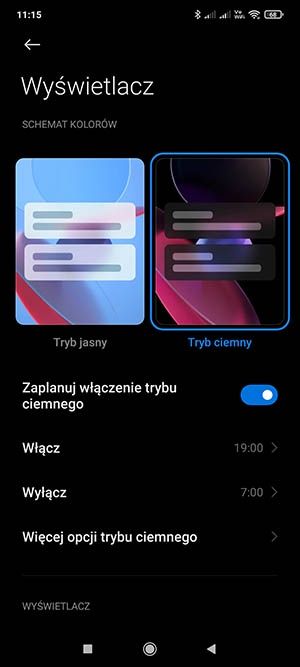 tryb ciemny