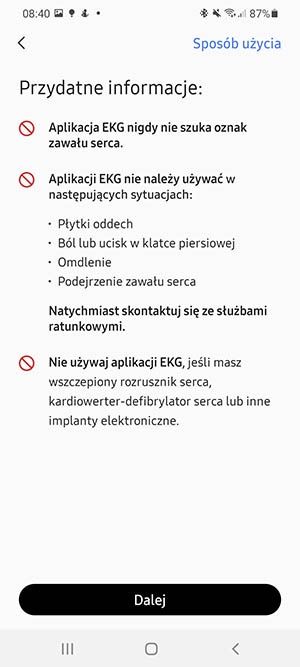 informacje o EKG